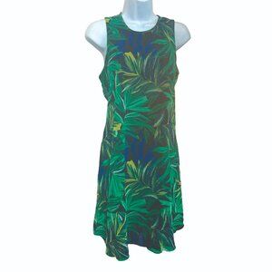Calvin Klein, black & green shift dress, size 6